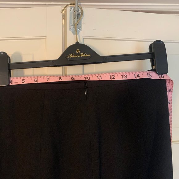 Brooks Brothers Wool Pencil Skirt, Black - Size 10 - Picture 6 of 9